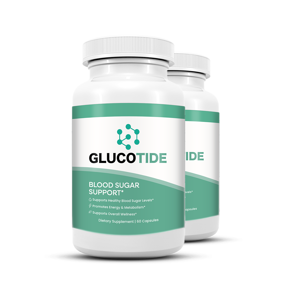 Glucotide blood sugar support liquid drops bottles